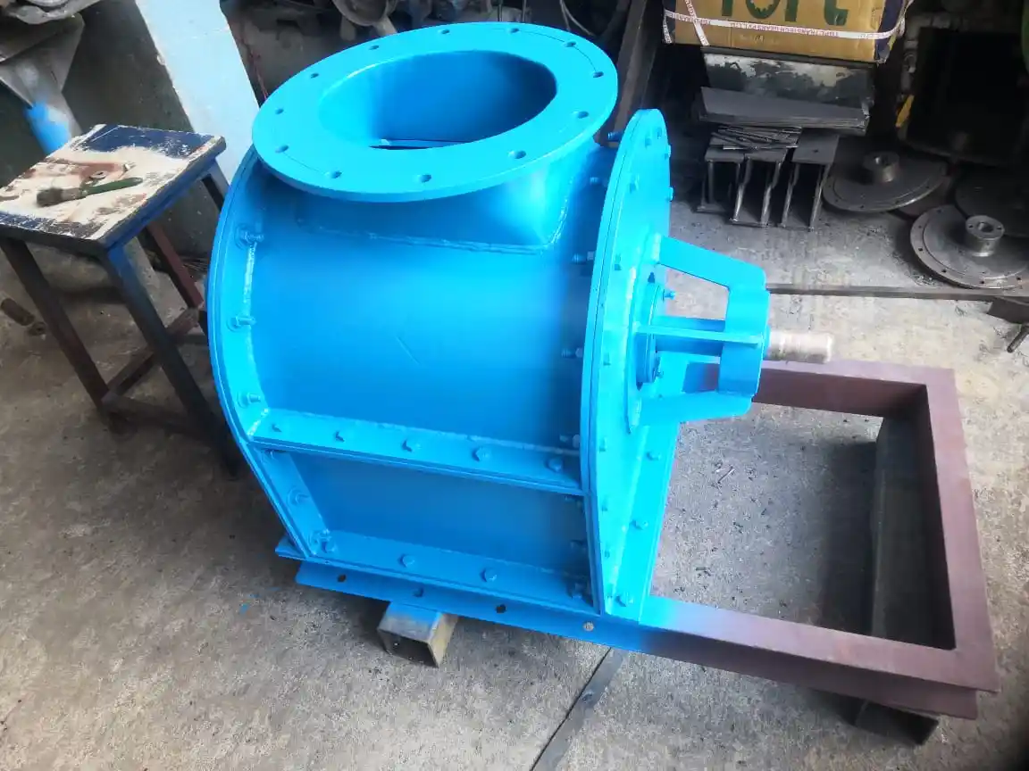 Precision Cast Rotary Airlock Valve Body Flange