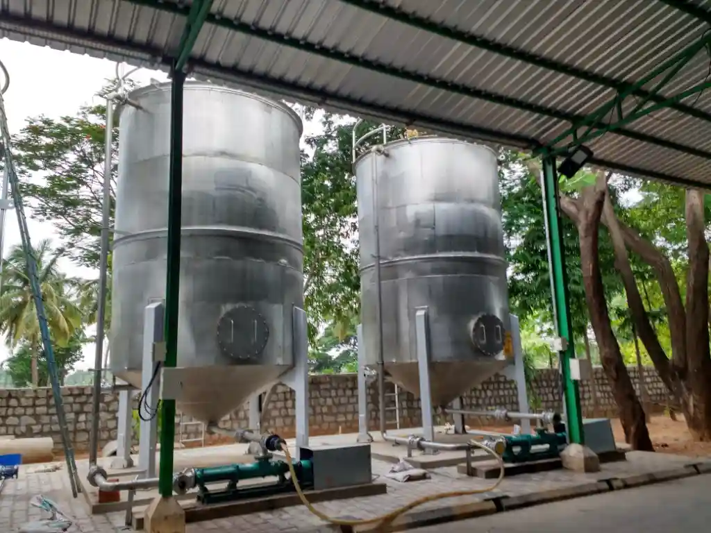 Industrial Water Storage Tanks Installation