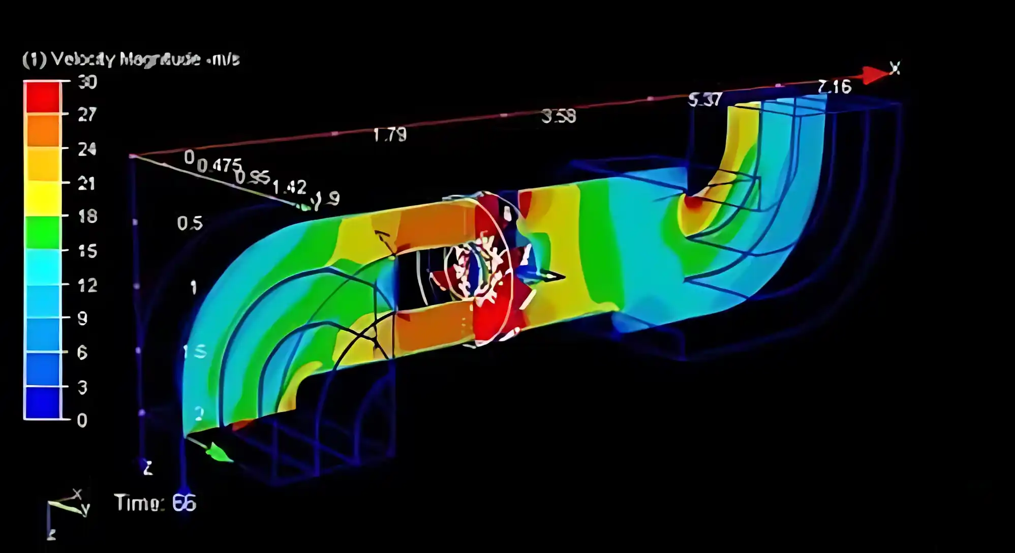 Axial Fan CFD Airflow Simulation