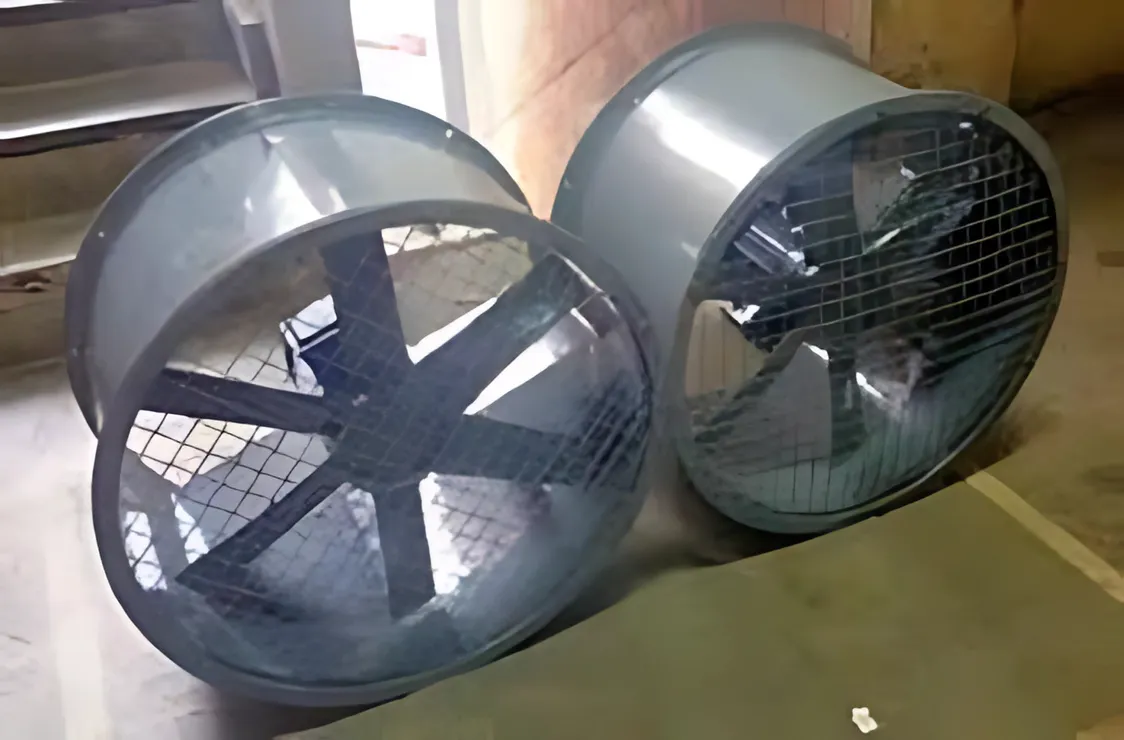 Axial Ventilation Fans with Safety Mesh