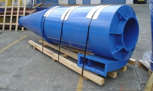 Blue Cyclone Dust Collector on Pallet